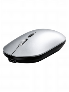 Орбита OT-PCM70 Серебряная мышь беспроводная (USB/Bluetooth,аккум)